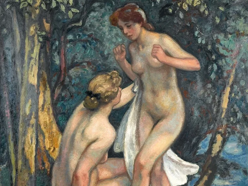 1870-Georges d'Espagnat - Due bagnanti
